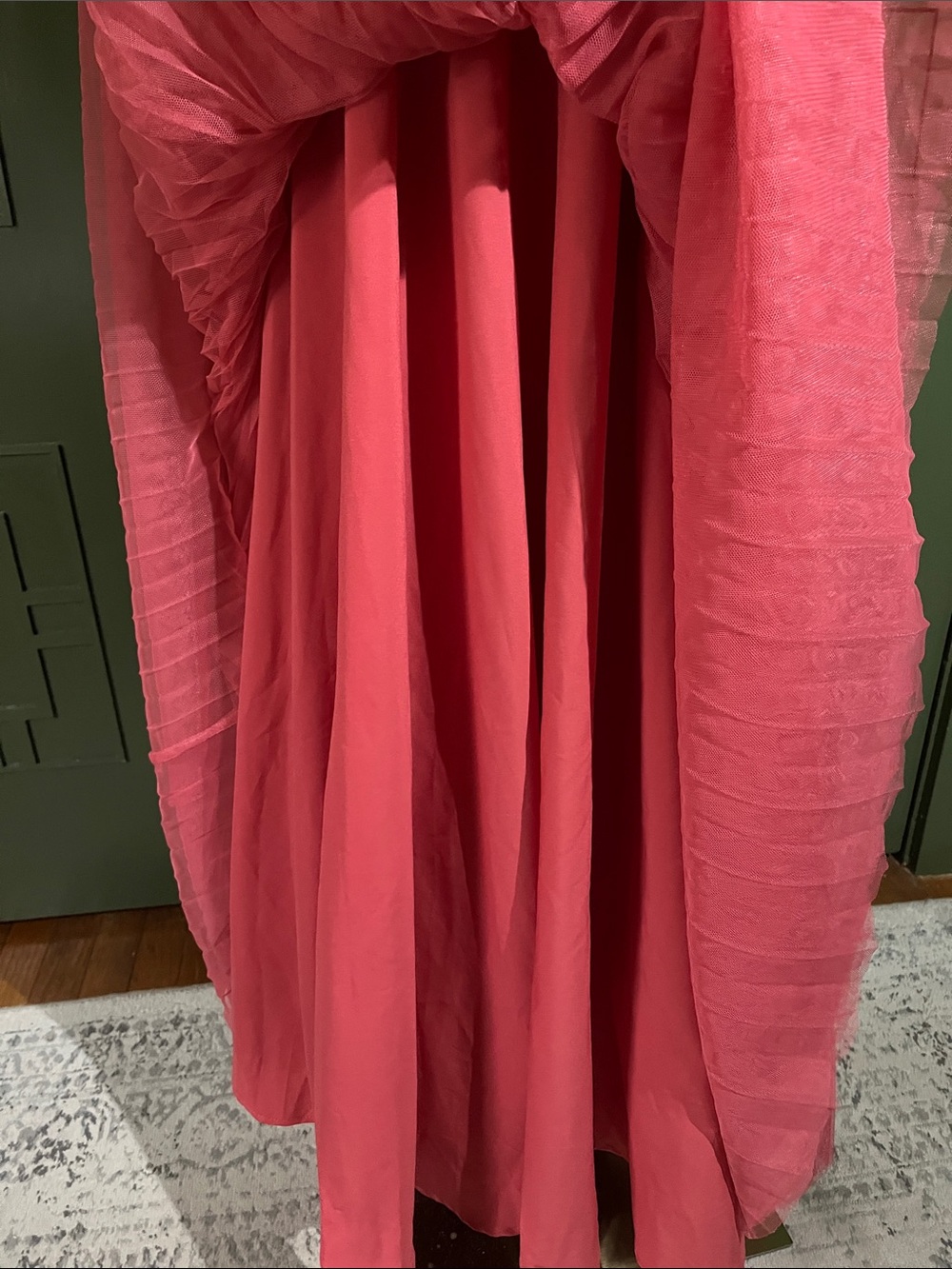 Hutch Cotton Candy Pink Pleated Maxi Dress with Spaghetti Straps - Picture 3 of 8